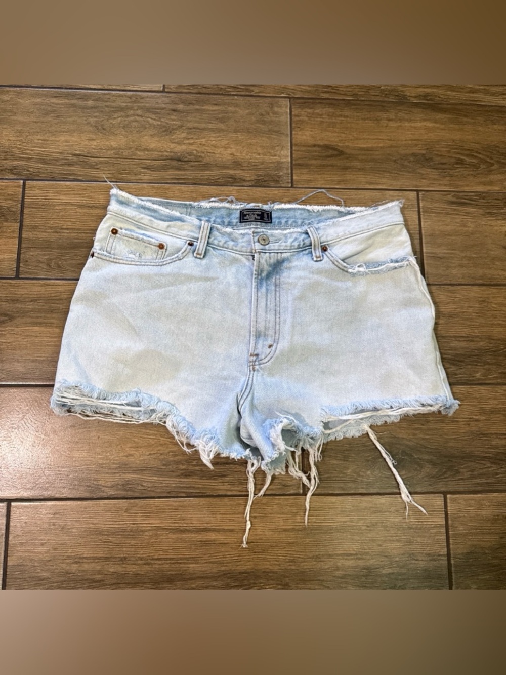 Abercrombie & Fitch Jean Shorts Womens 31/12 Annie High Rise Distressed